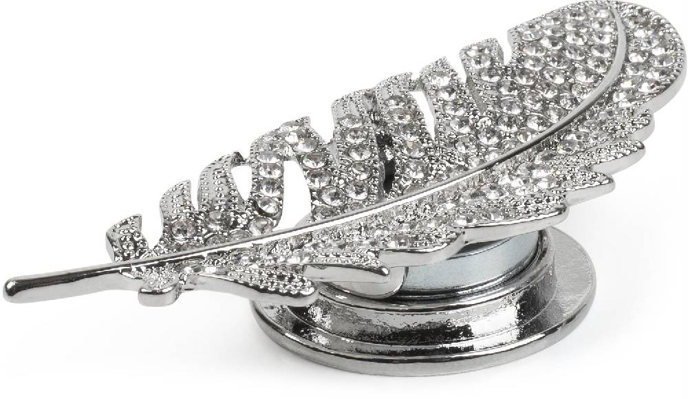 Stylebreaker Magnet Brosche Feder mit Strass Tiefpreis