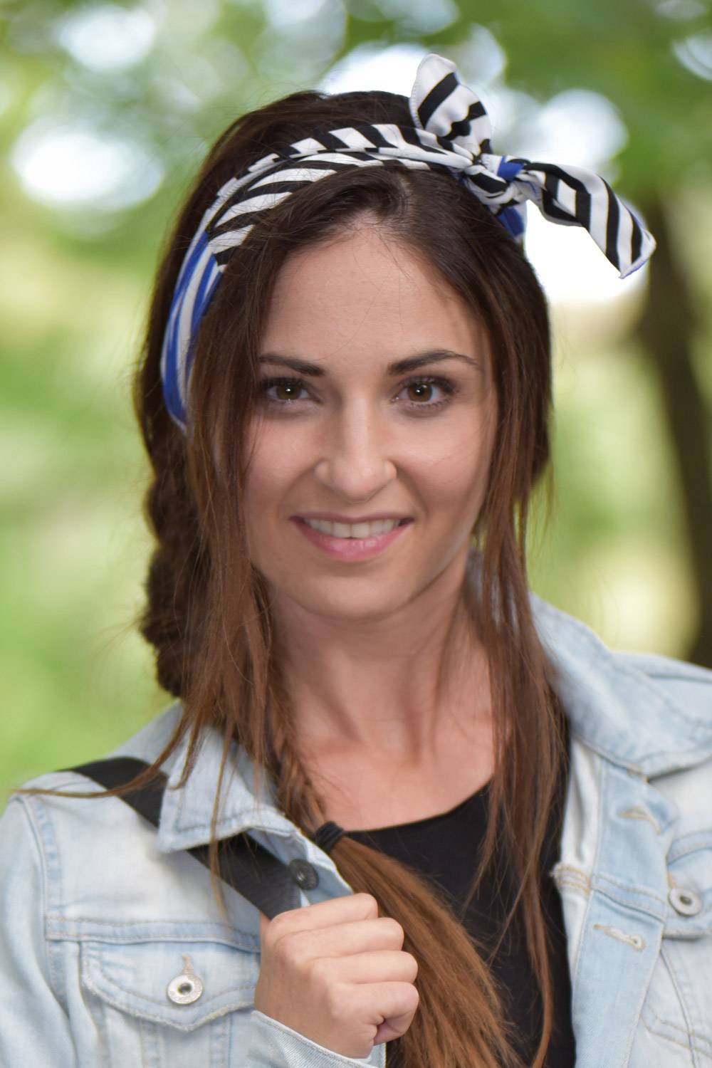 Stylebreaker Multifunktionstuch mit Streifen Muster Begrenzte Freigabe