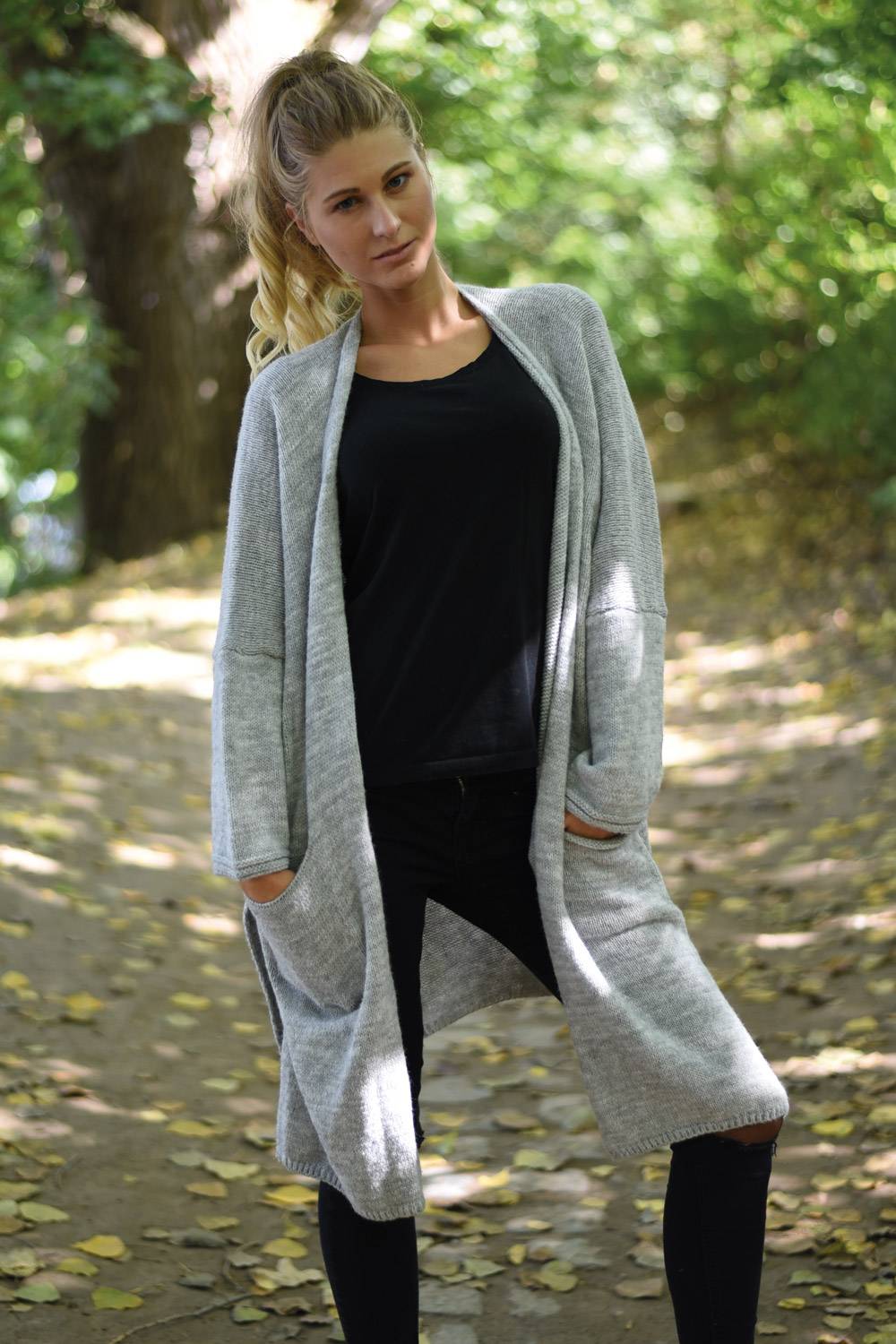 Stylebreaker Oversize Strick Long Cardigan Kostenloser Versand international