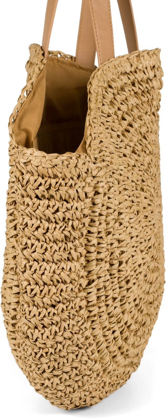 Stylebreaker Runde Flecht Schultertasche - Basttasche 50% Rabatt für begrenzte Zeit