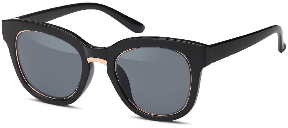 Stylebreaker Nerd Sonnenbrille mit Kunststoff Metall Rahmen
