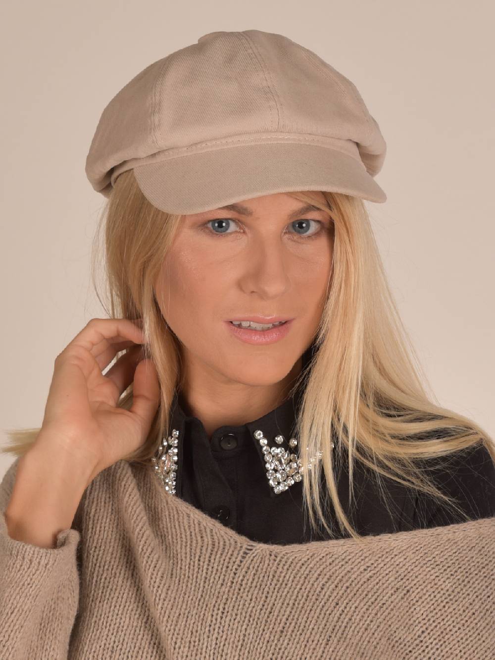 Stylebreaker Einsteckkragen mit Strass besetzt Rabatt