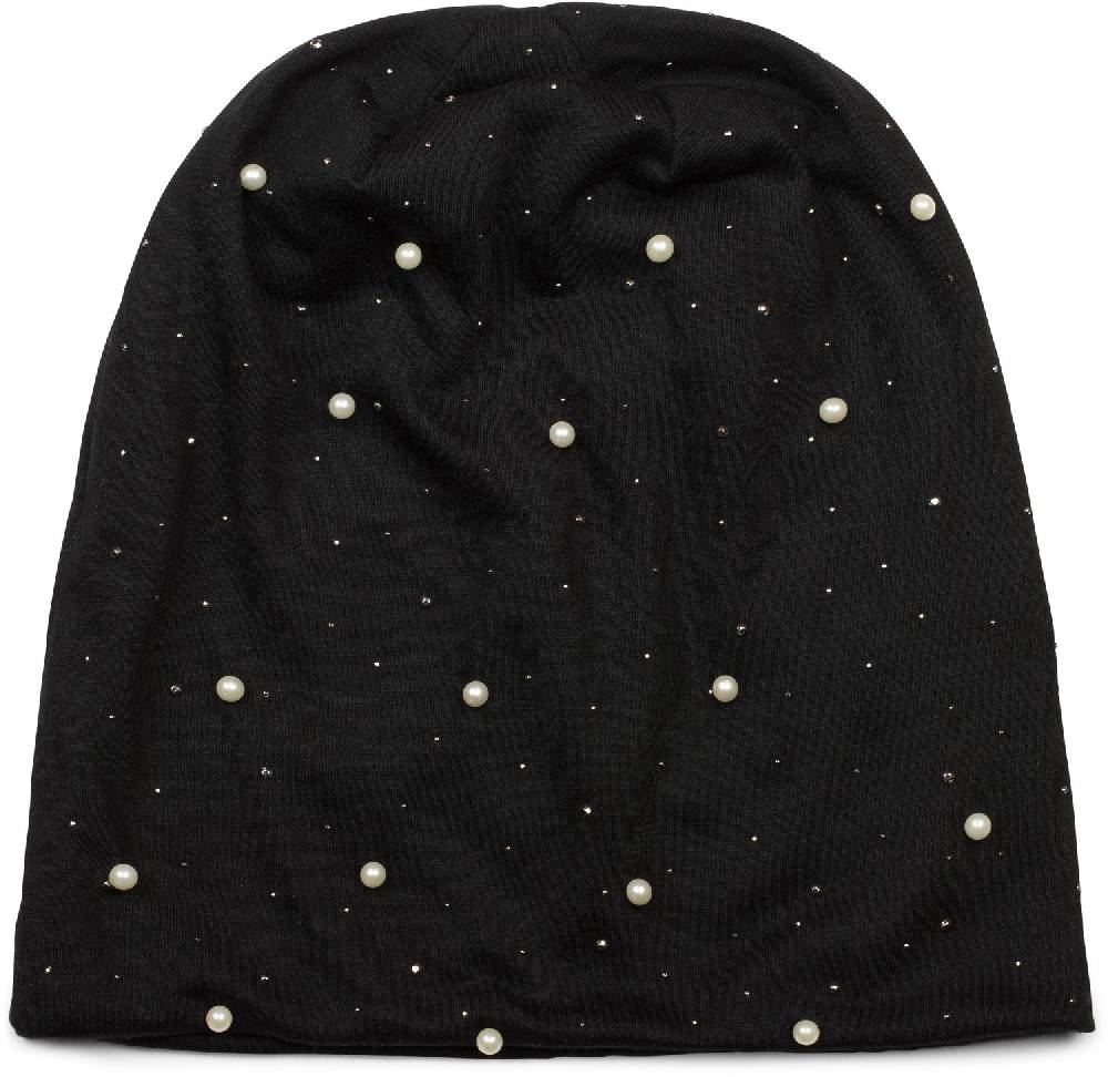 Stylebreaker Beanie mit Perlen und Strass Nieten Großer Ausverkauf
