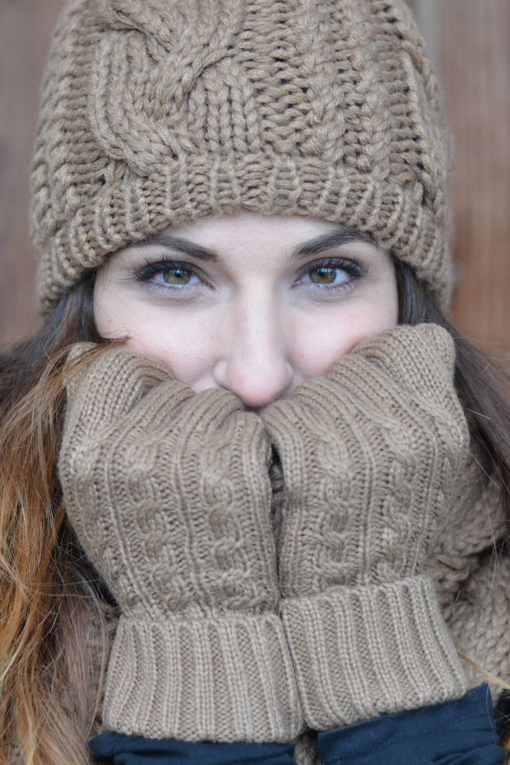 Stylebreaker Strickhandschuhe mit Zopfmuster Begrenztes Angebot