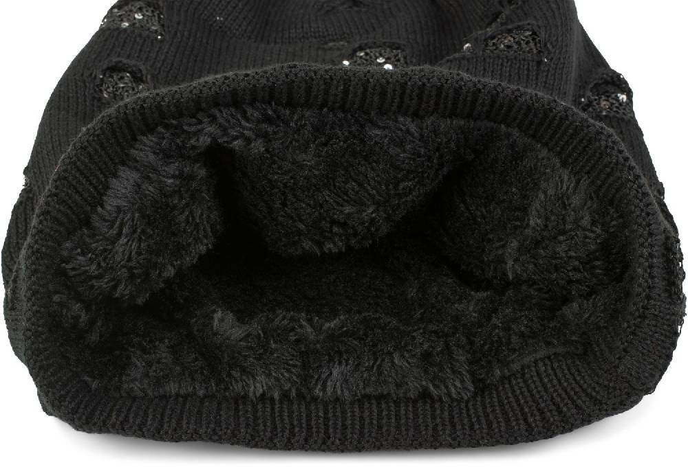 Stylebreaker Feinstrick Beanie mit Pailletten im Destroyed Look Muttertagsangebot