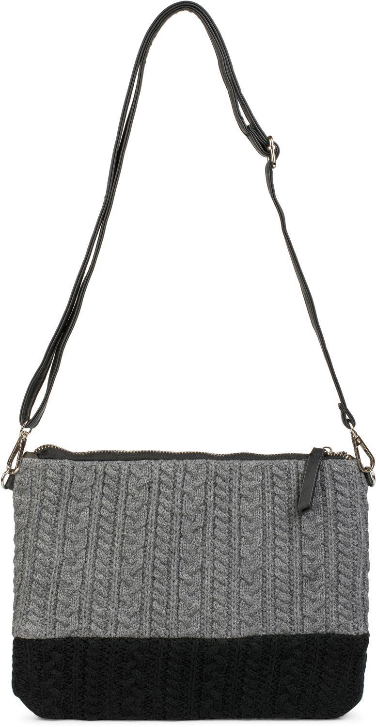 Stylebreaker Strick Clutch mit Zopfmuster Saisonale Angebote