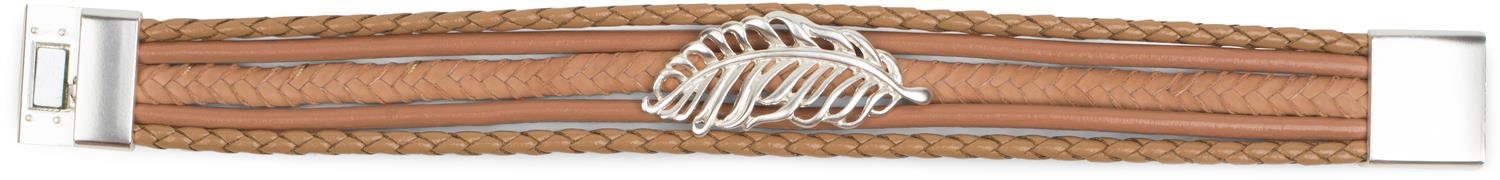 Stylebreaker Flecht Armband mit Feder Schmuck Element Wochenangebot