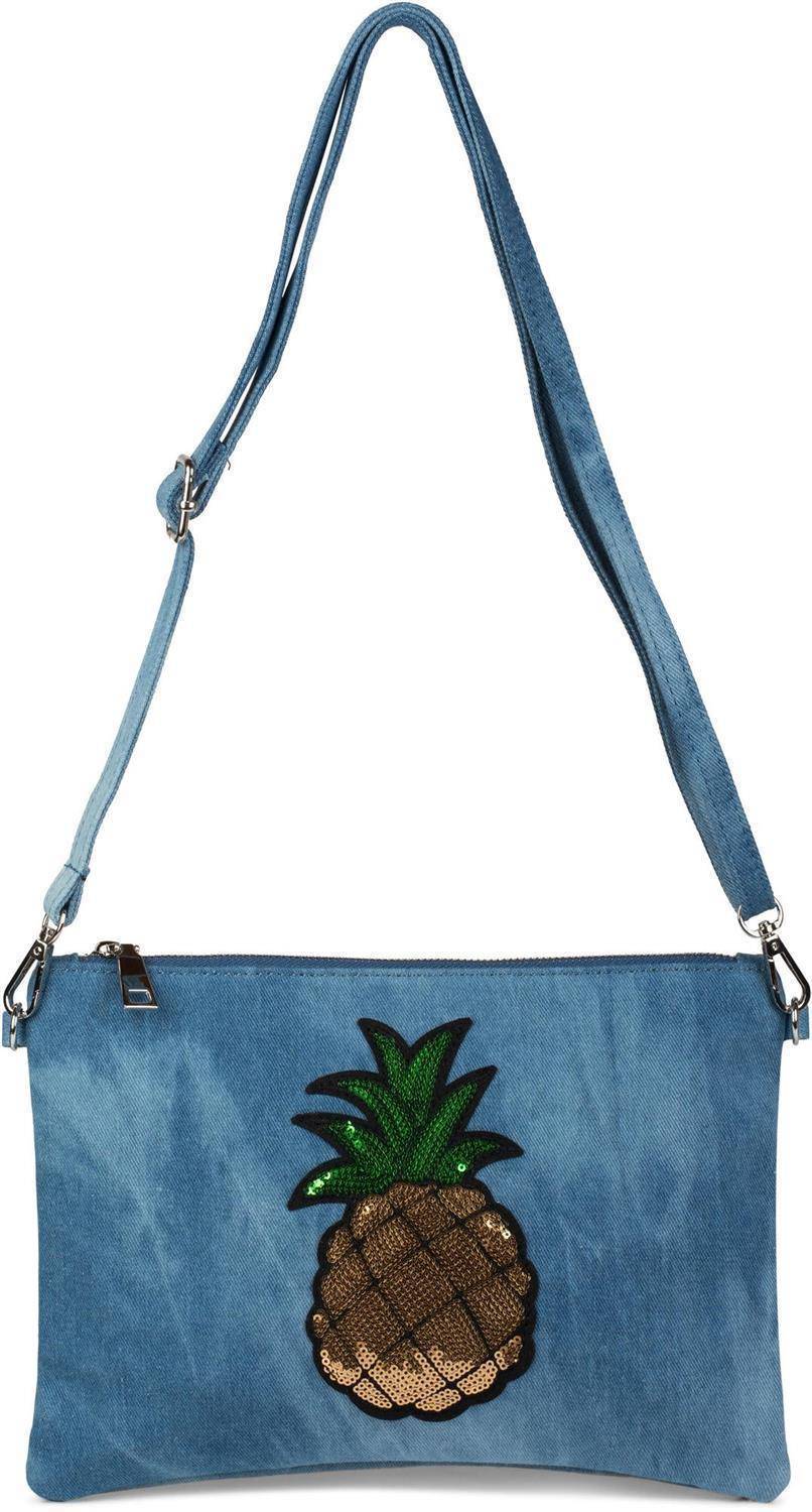 Stylebreaker Jeans Clutch mit Pailletten Ananas Letzte 3 Tage