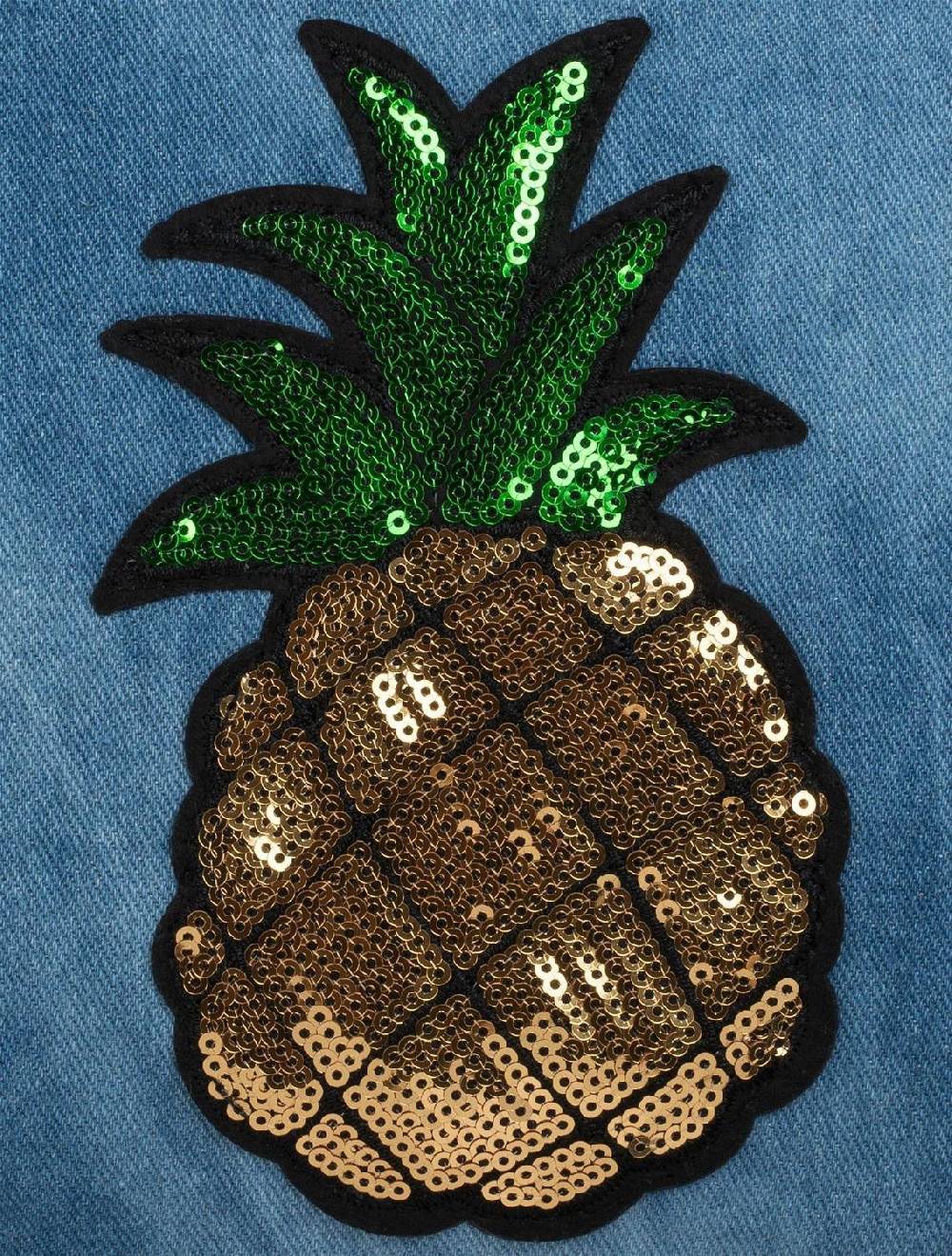 Stylebreaker Jeans Clutch mit Pailletten Ananas Letzte 3 Tage