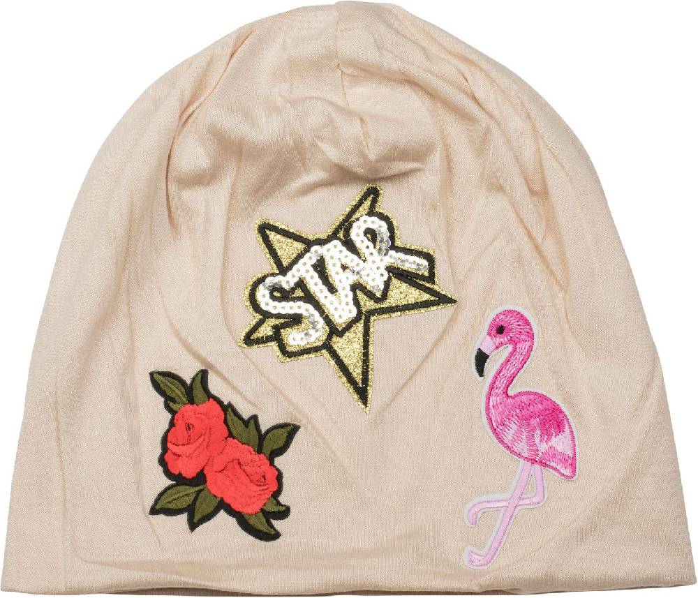 Stylebreaker Beanie mit vielen Patches Bis zu 60% Rabatt