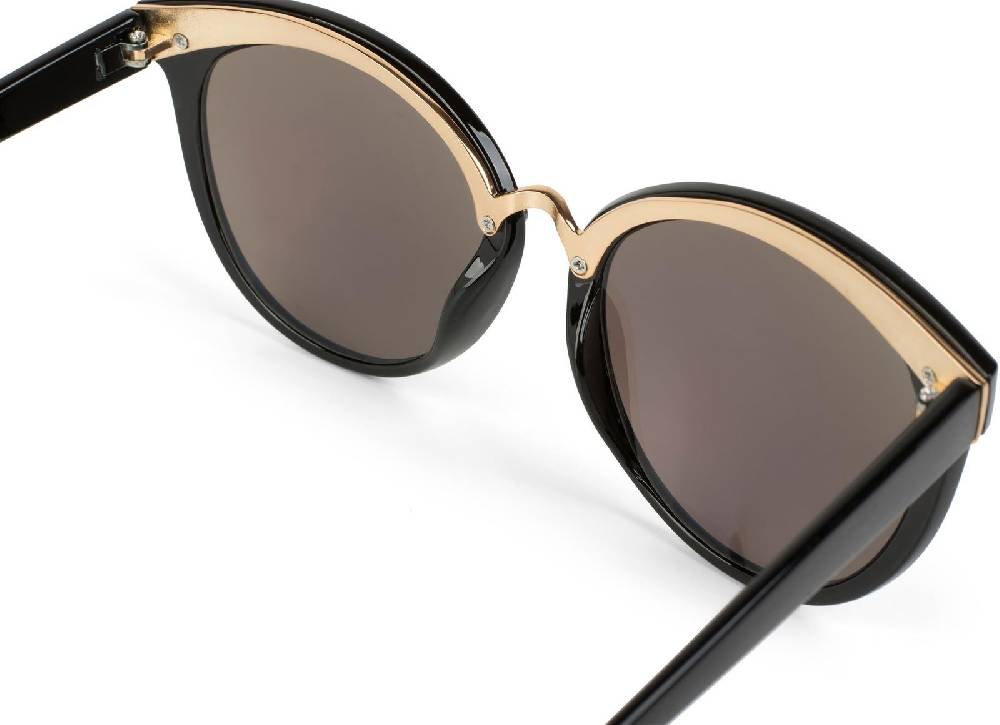 Stylebreaker Cat Eye Sonnenbrille Material-Mix-Rahmen Clearance-Verkauf