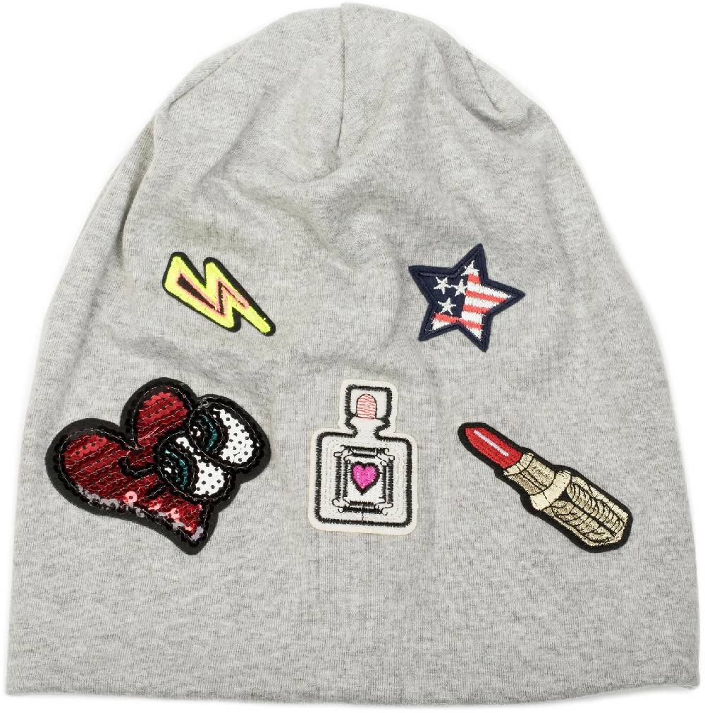 Stylebreaker Beanie mit Patches Im Verkauf