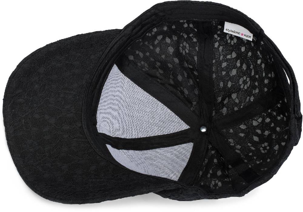 Stylebreaker Cap mit All Over Spitze zollfrei