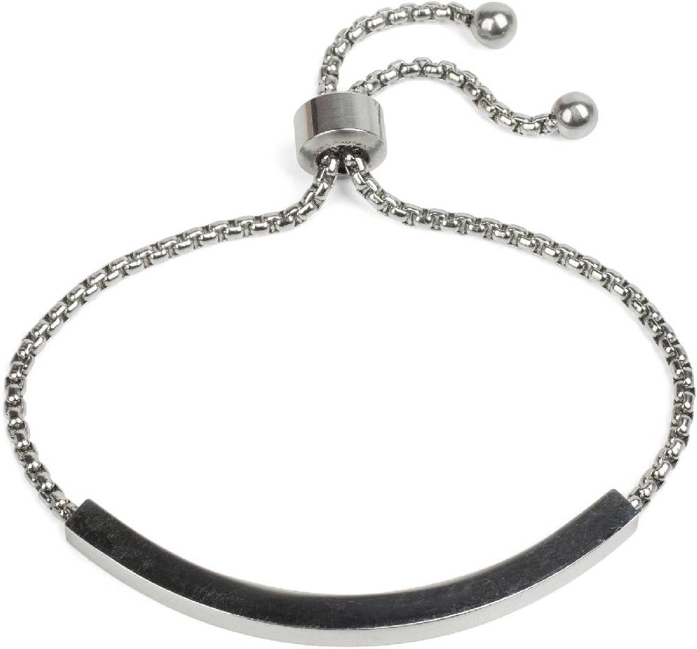 Stylebreaker Edelstahl Slider Armband 50% Rabatt für begrenzte Zeit