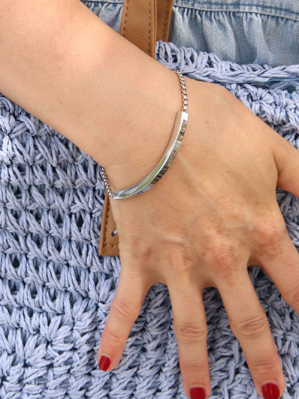 Stylebreaker Edelstahl Slider Armband 50% Rabatt für begrenzte Zeit
