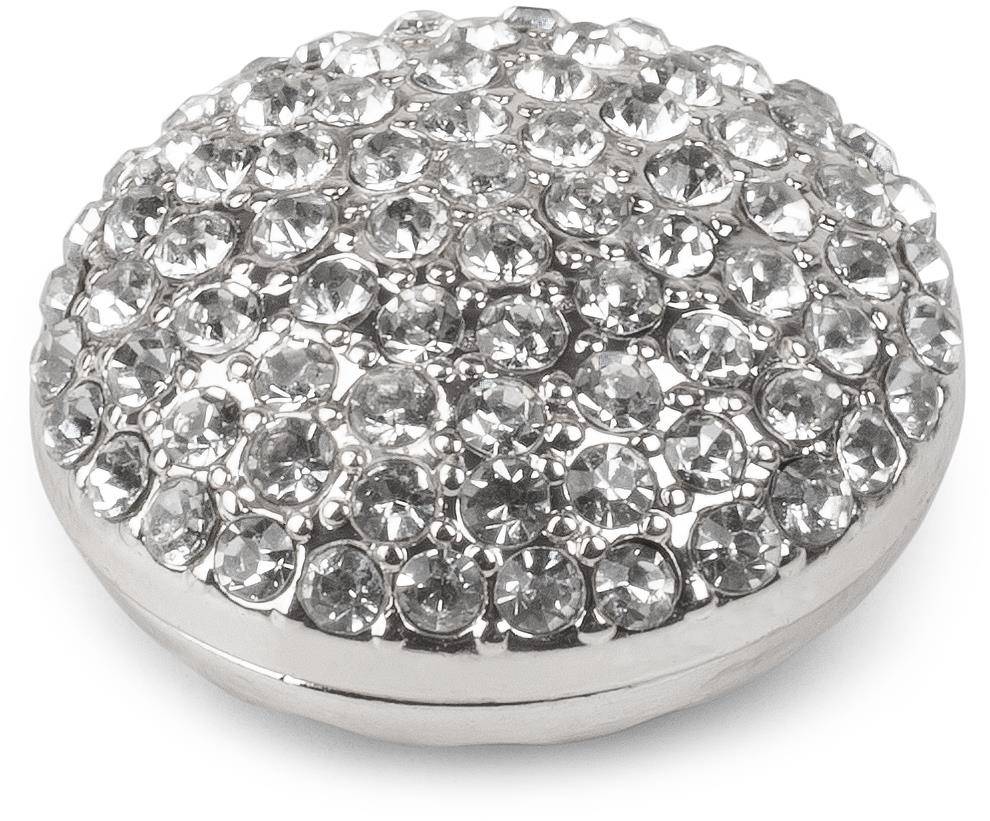 Stylebreaker Kleine runde Magnet Brosche mit Strass 2025