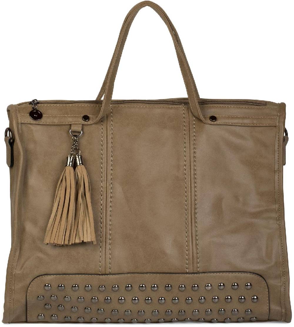 Stylebreaker Henkeltasche mit Nieten und Quaste Verkauf