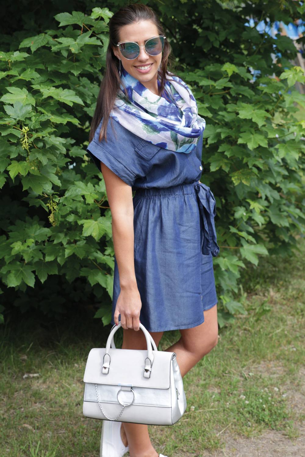 Stylebreaker Henkeltasche 2-Tone mit Metall Ring und Kette Günstiger Verkauf
