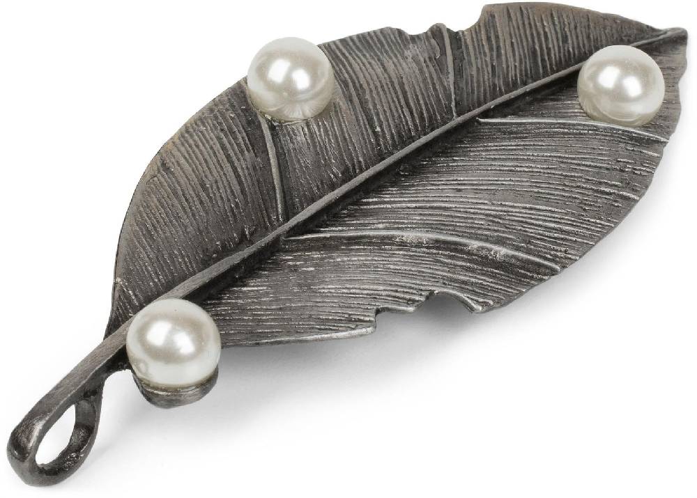 Stylebreaker Blatt Magnet Brosche mit Perle Fabrikverkauf