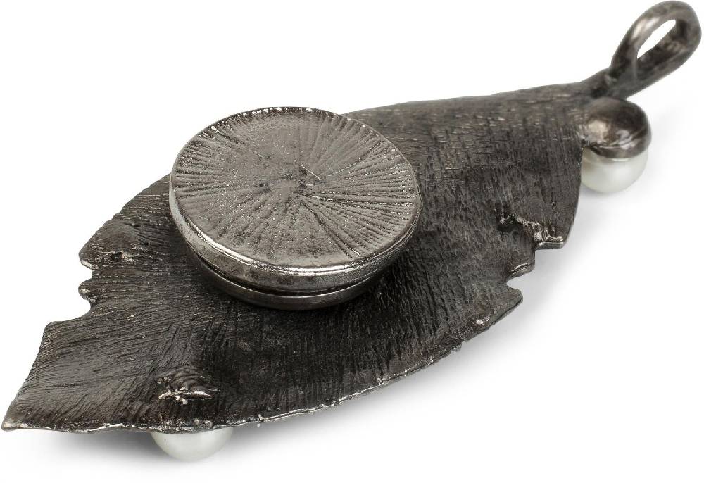 Stylebreaker Blatt Magnet Brosche mit Perle Fabrikverkauf