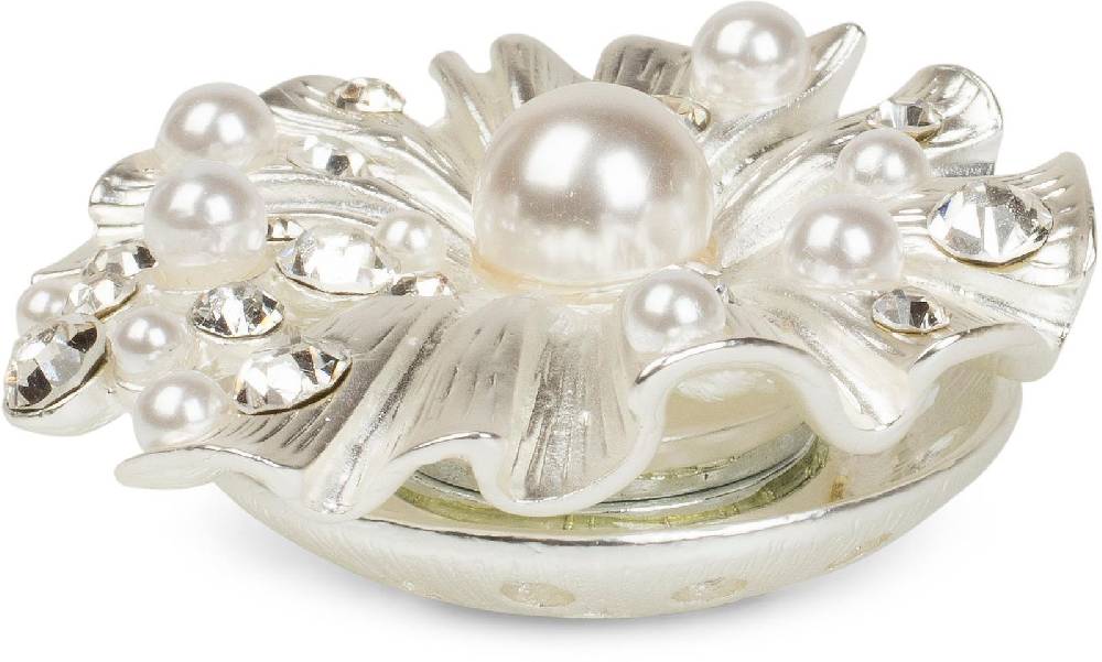 Stylebreaker Muschel Magnet Brosche mit Strass & Perle Meist gekauft