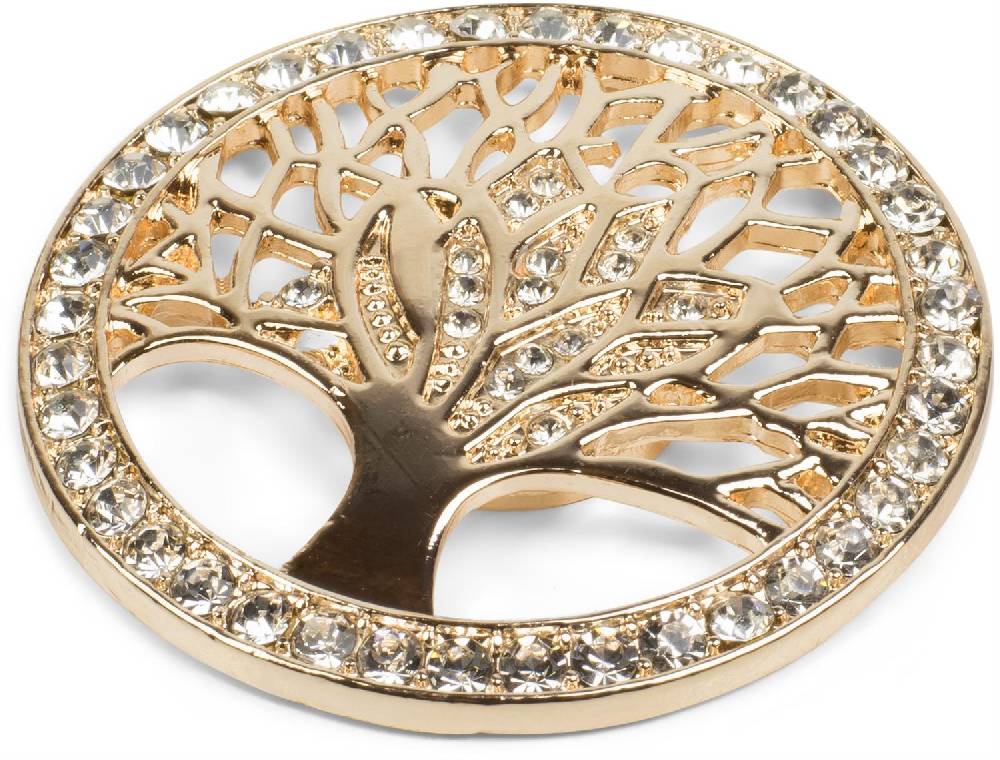 Stylebreaker Lebensbaum Magnet Brosche mit Strass Blitzverkäufe