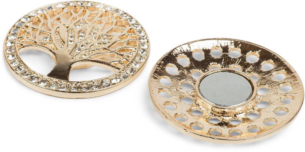 Stylebreaker Lebensbaum Magnet Brosche mit Strass Blitzverkäufe