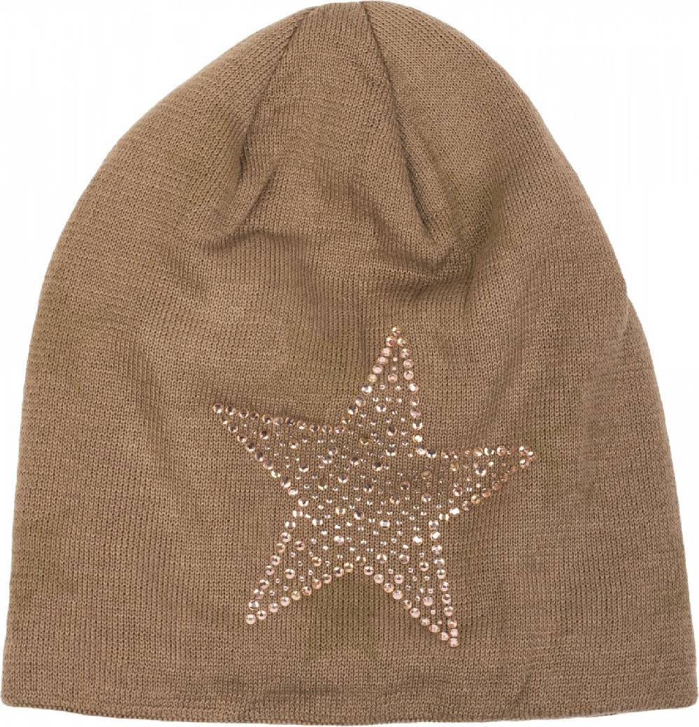 Stylebreaker Feinstrick Beanie mit Strass Stern Black Friday