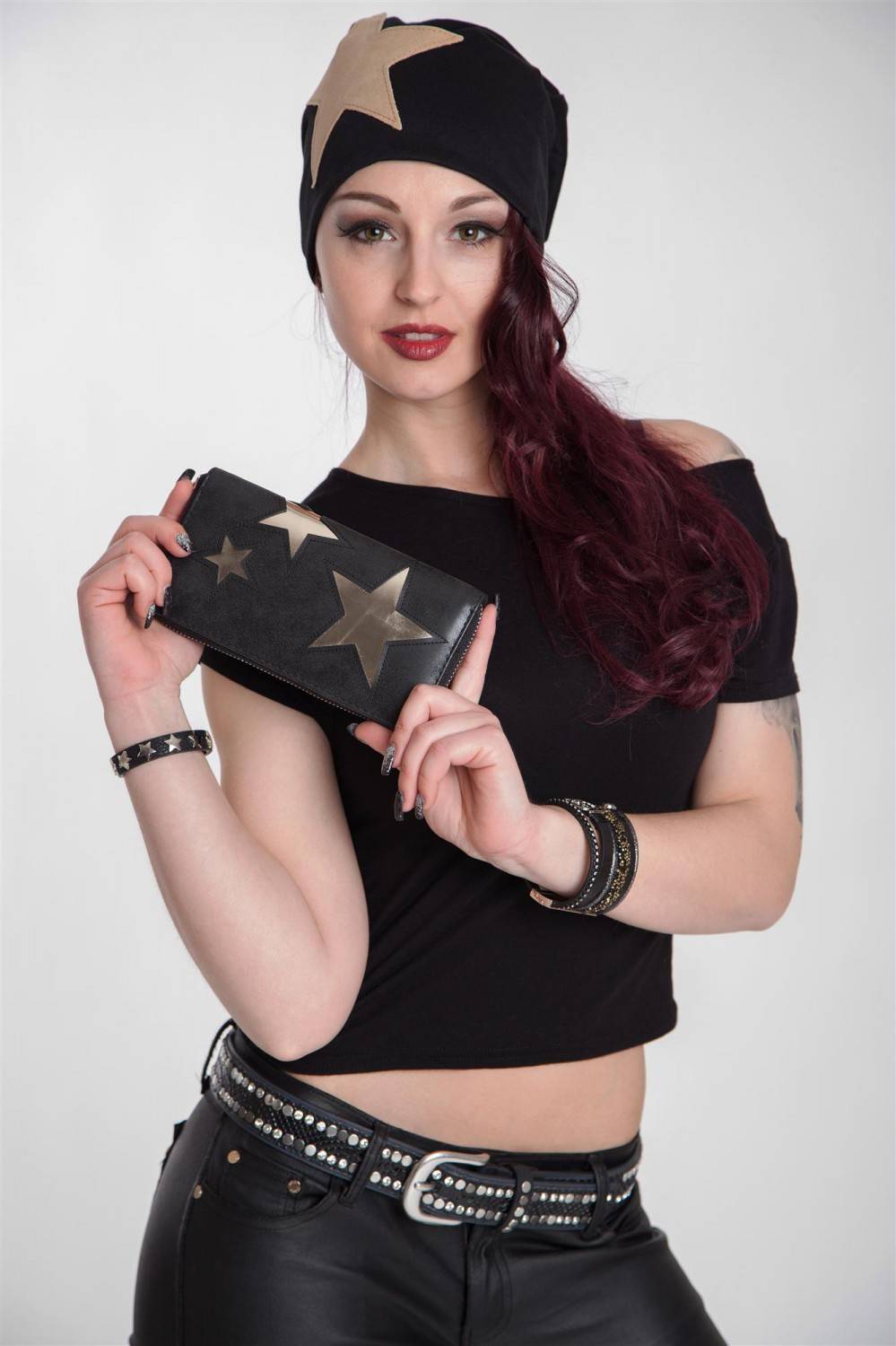 Stylebreaker Geldbörse mit Stern Cutout Muster Zeitlich begrenztes Angebot