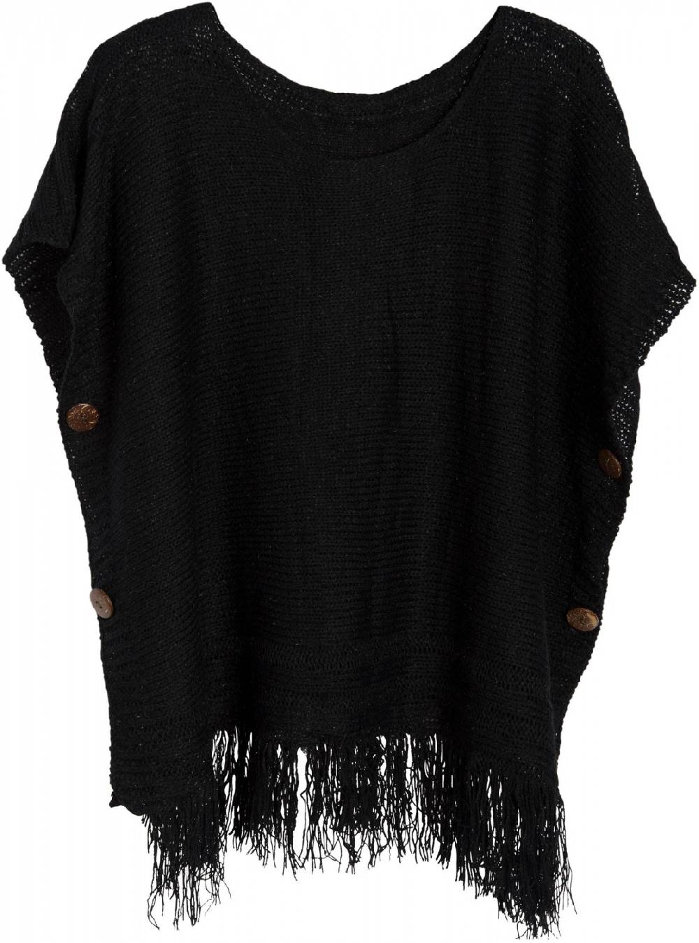 Stylebreaker Strick Poncho mit edlem Schimmer