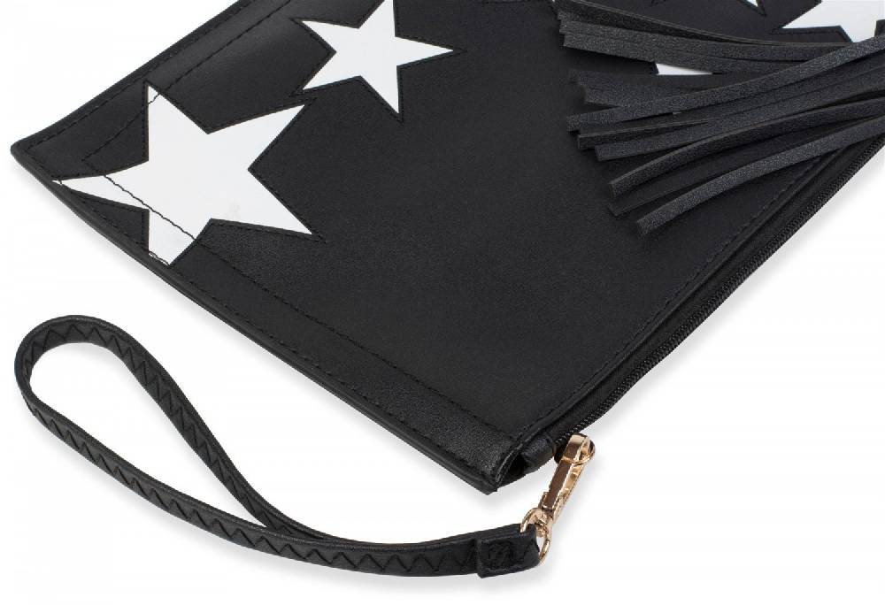 Stylebreaker Clutch mit Sterne Muster Super Sparpreis