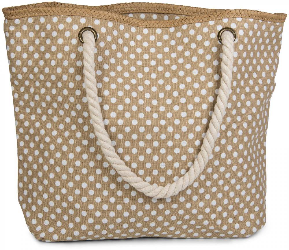 Stylebreaker Strandtasche mit Punkte Muster Letzte 3 Tage