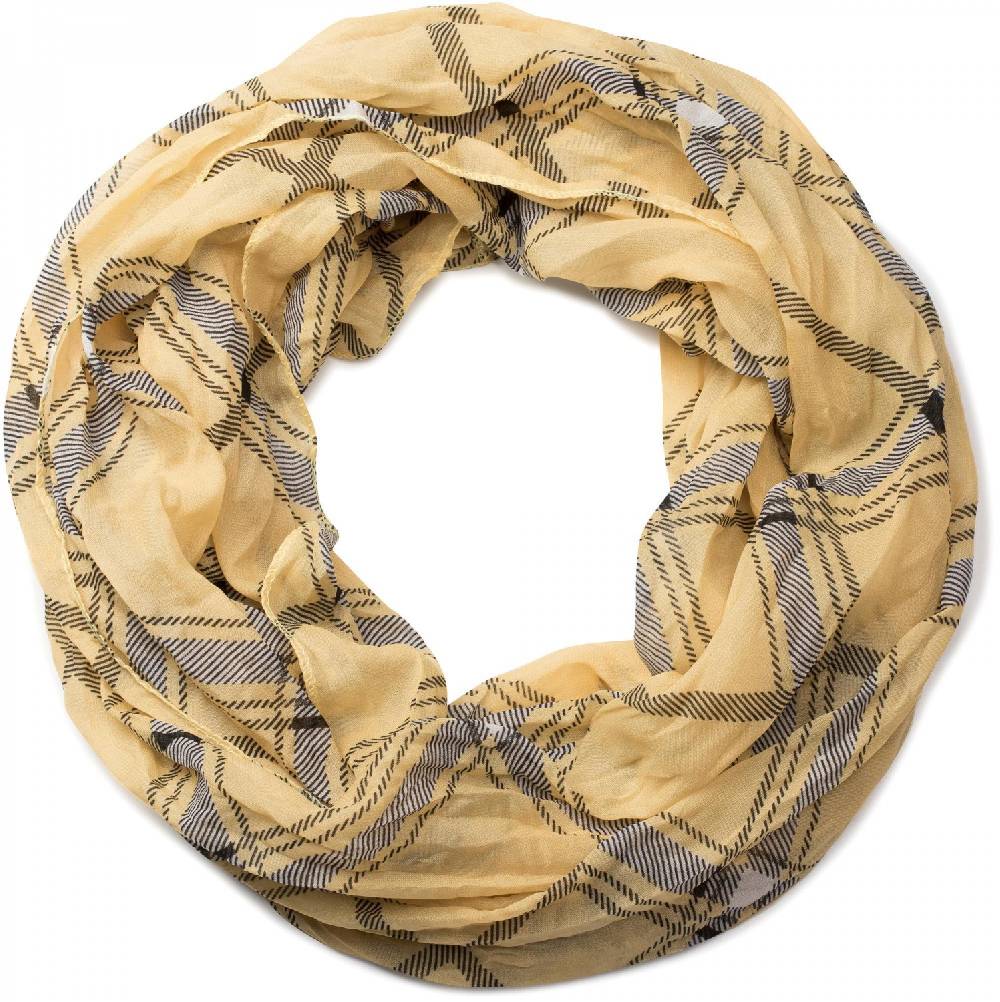 Stylebreaker Seidiger Loop mit Karomuster Letzte 2 Tage