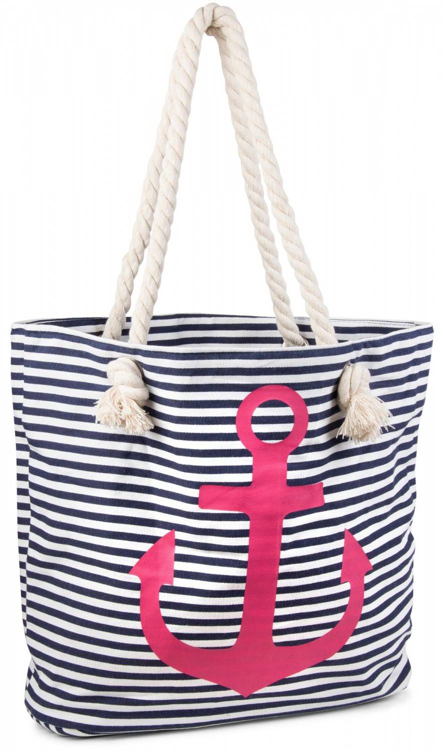 Stylebreaker Strandtasche mit Streifen und Anker Bis zu 55% Rabatt