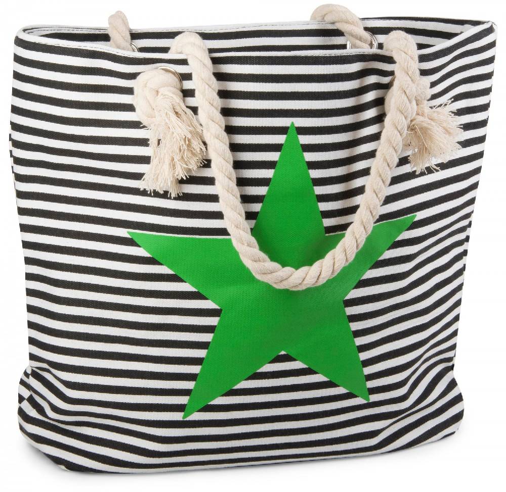 Stylebreaker Strandtasche mit Streifen und Stern Nur noch ein Tag übrig