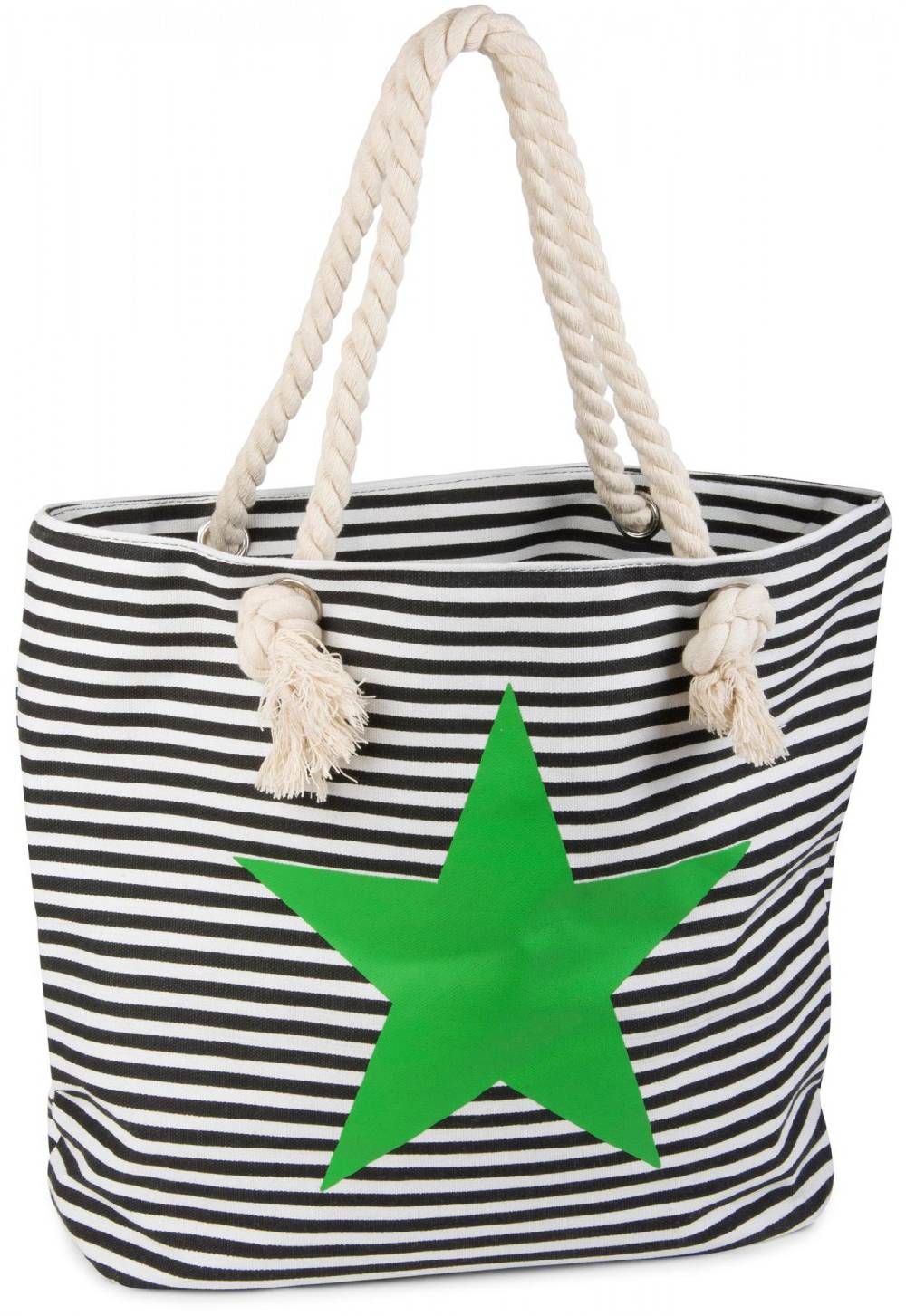 Stylebreaker Strandtasche mit Streifen und Stern Nur noch ein Tag übrig