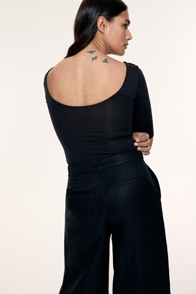 H&M Shirt mit Ballerina-Ausschnitt Heißer Verkauf