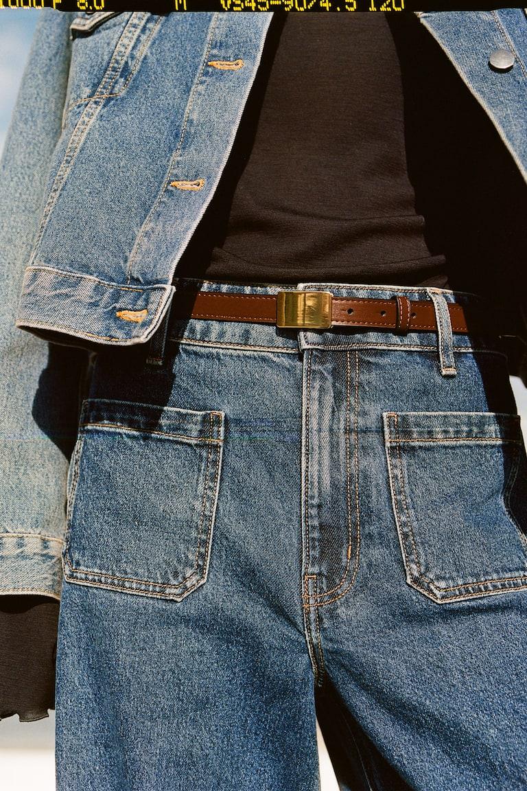 H&M Wide High Jeans Online Outlet