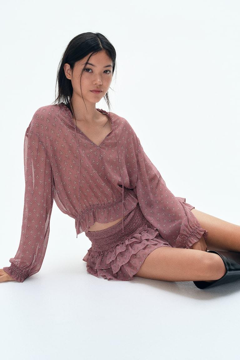 H&M Minirock mit Stufen Jubiläumsangebot