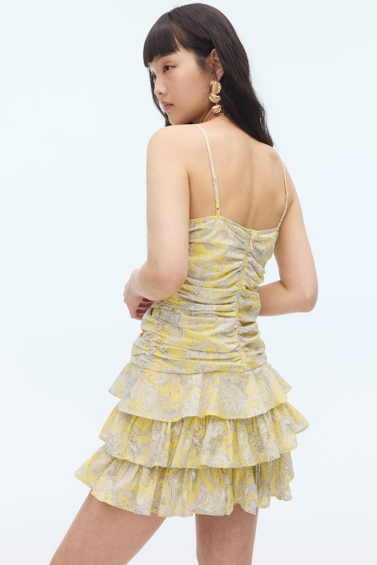 H&M Trägerkleid mit Stufenrock Top Angebot
