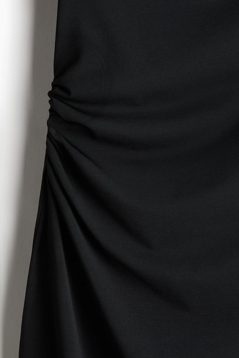 H&M Drapiertes Midikleid Große Rabatte
