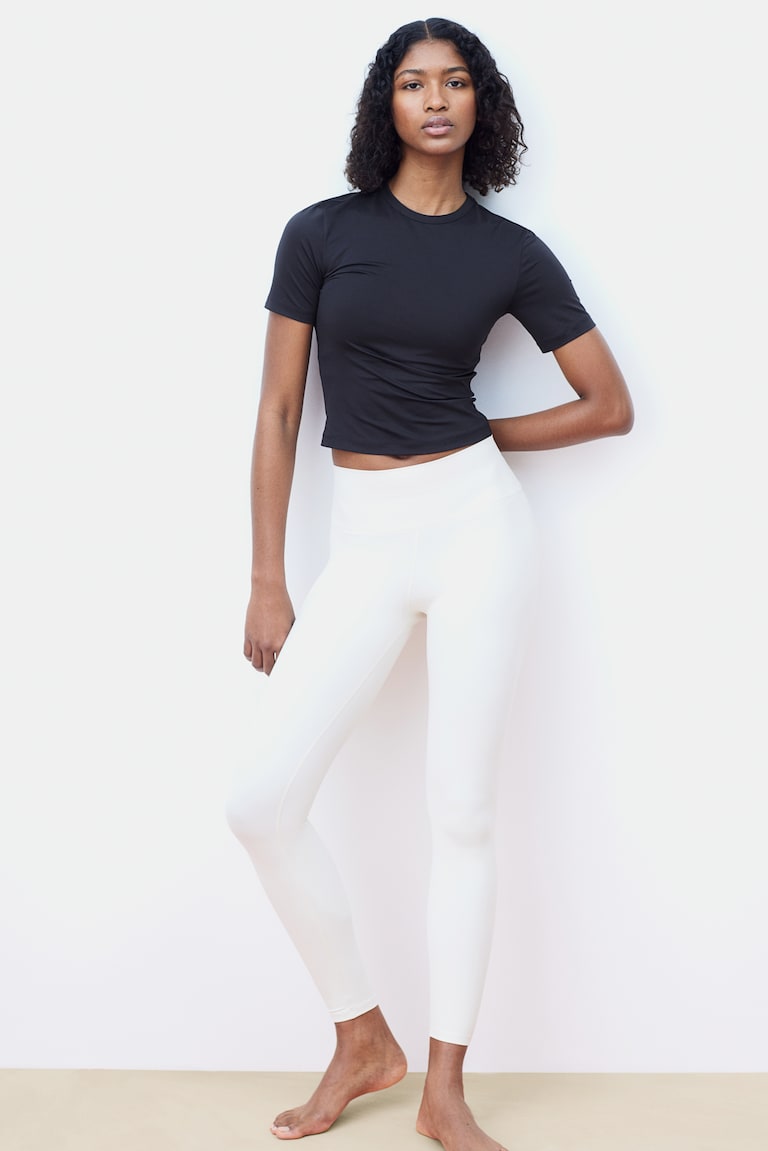 H&M Cropped Sportshirt mit DryMove™ Hotsell
