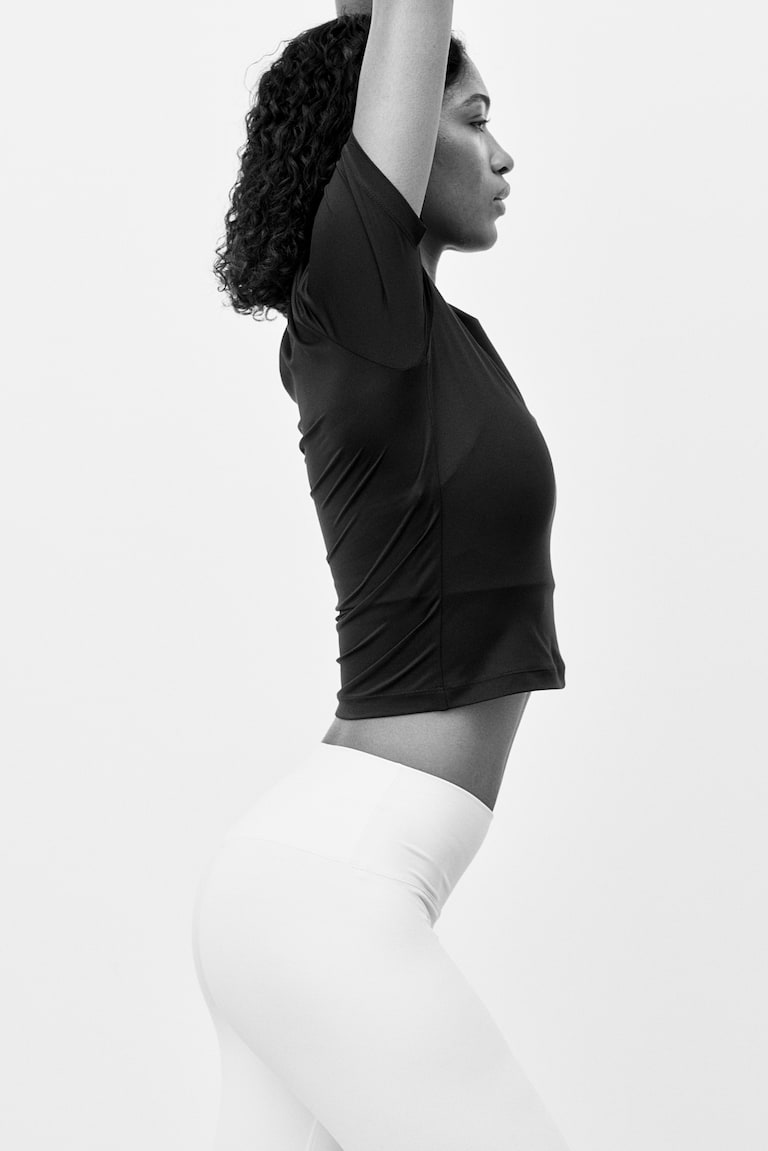 H&M Cropped Sportshirt mit DryMove™ Hotsell