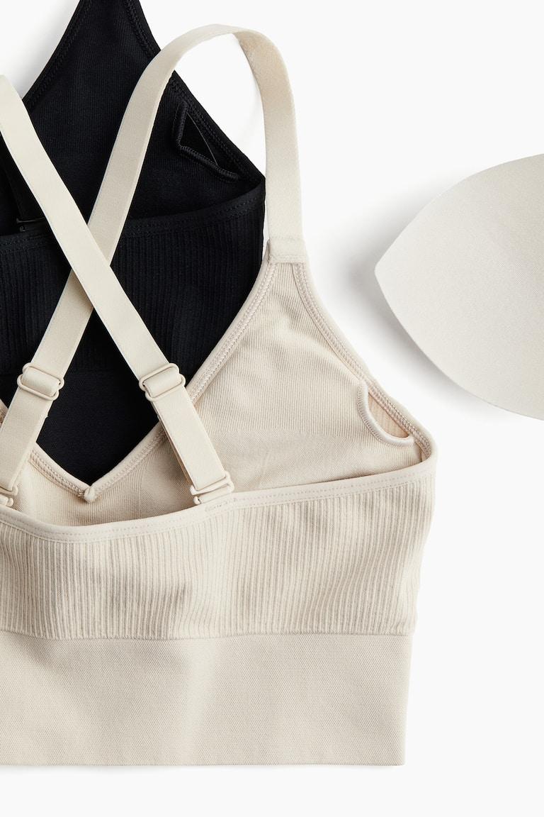 H&M 2er-Pack Sport-BHs aus DryMove™ Medium Support Blitzverkäufe