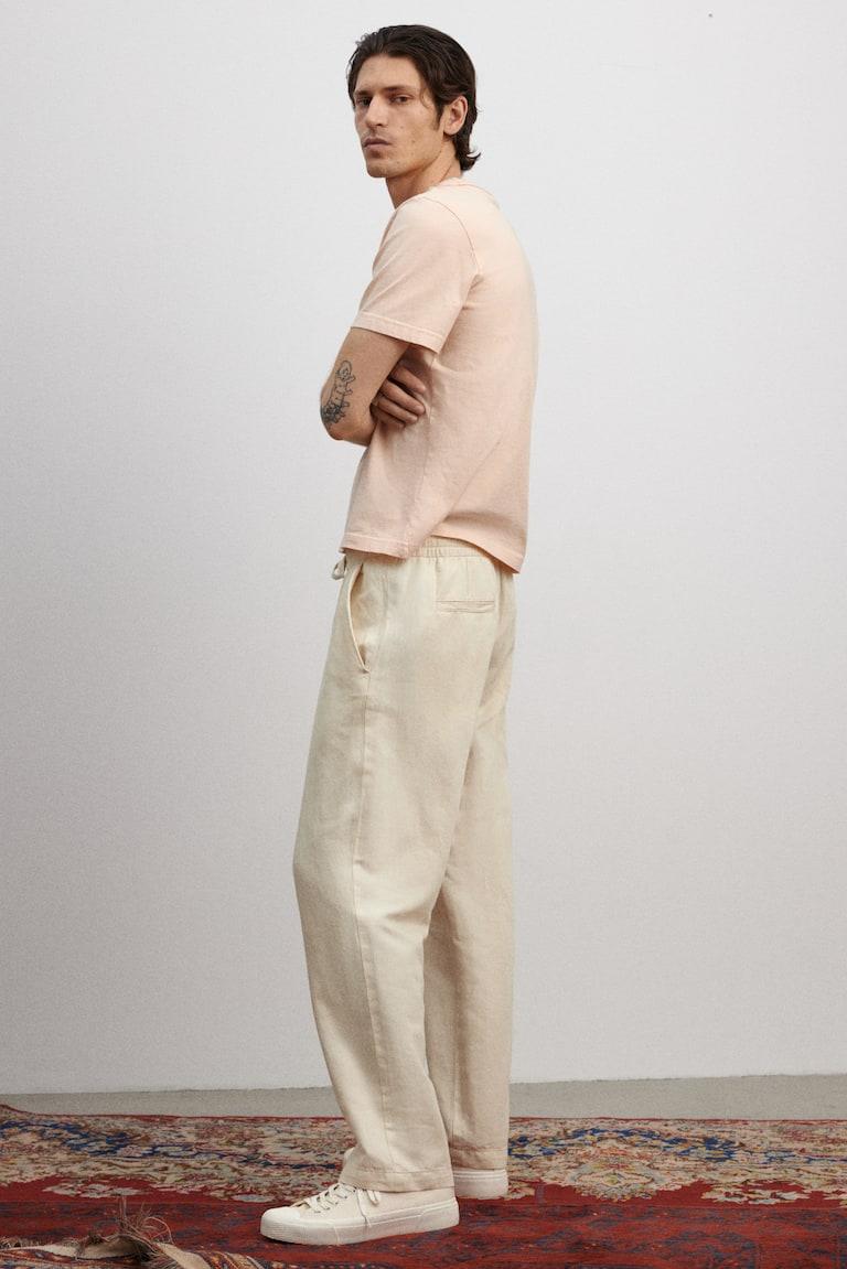 H&M Hose aus Leinen in Relaxed Fit Cyber Monday