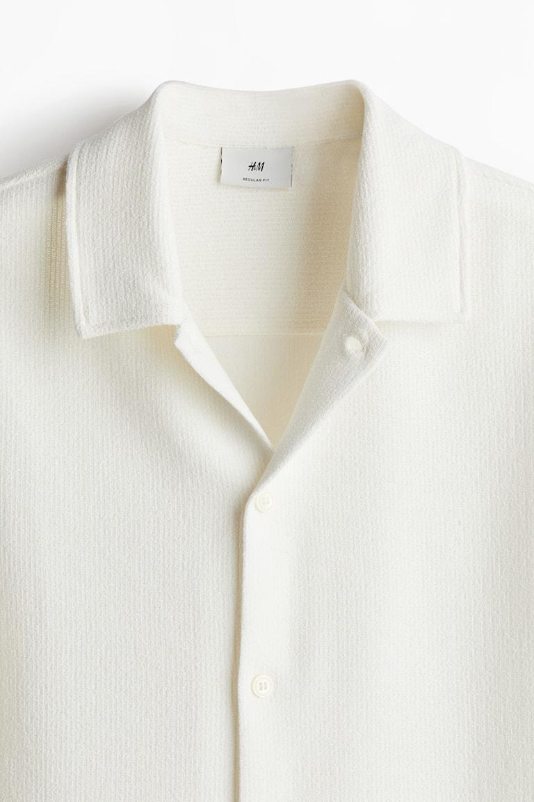 H&M Kurzarmhemd aus Jersey in Regular Fit Vatertagsangebot