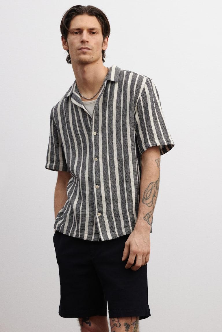 H&M Freizeithemd mit Struktur in Regular Fit Neueste Mode