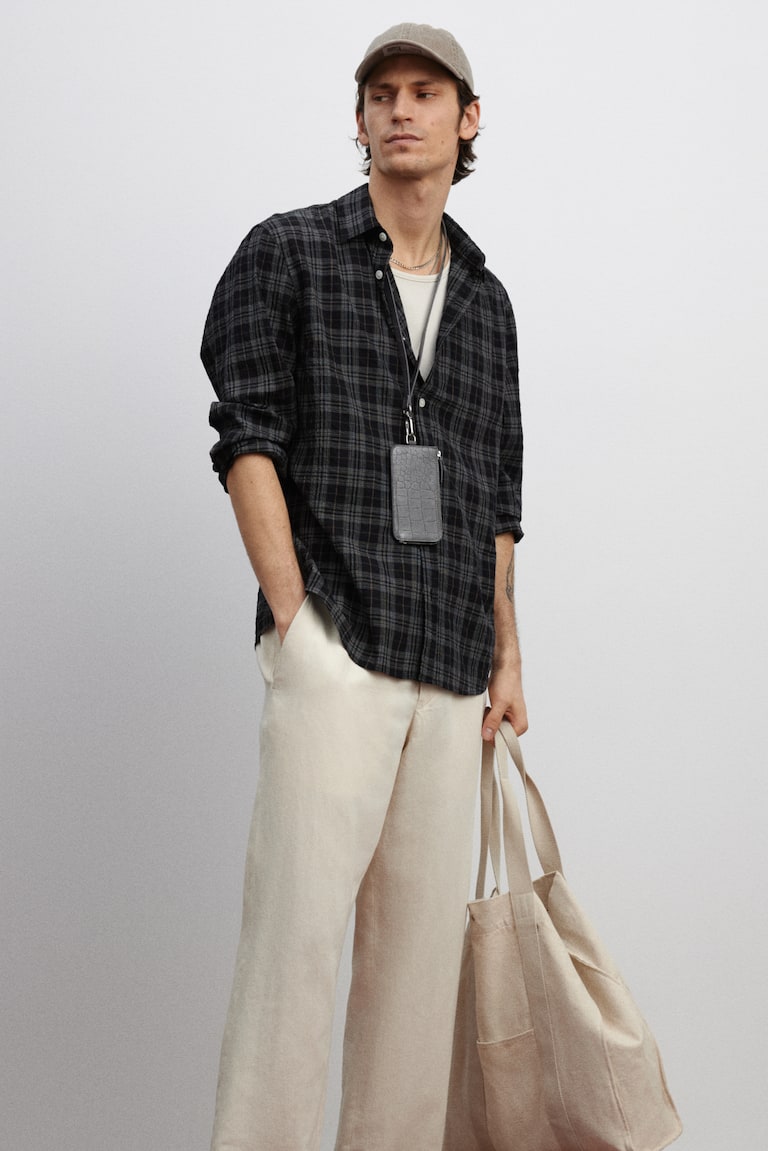 H&M Hemd mit Struktur in Loose Fit Bestseller