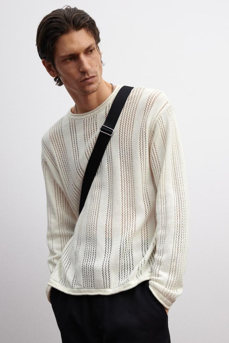 H&M Pullover aus Pointellestrick in Regular Fit Letzte 3 Tage