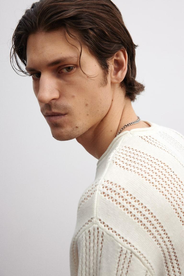 H&M Pullover aus Pointellestrick in Regular Fit JETZT KAUFEN